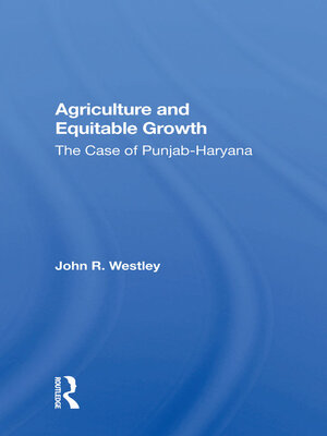 cover image of Agriculture and Equitable Growth